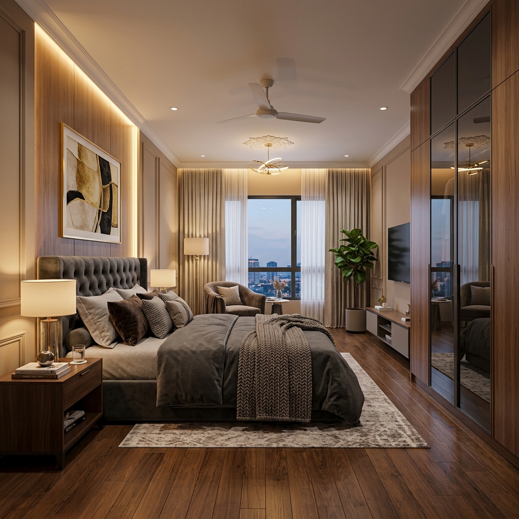 3D Bedroom Render